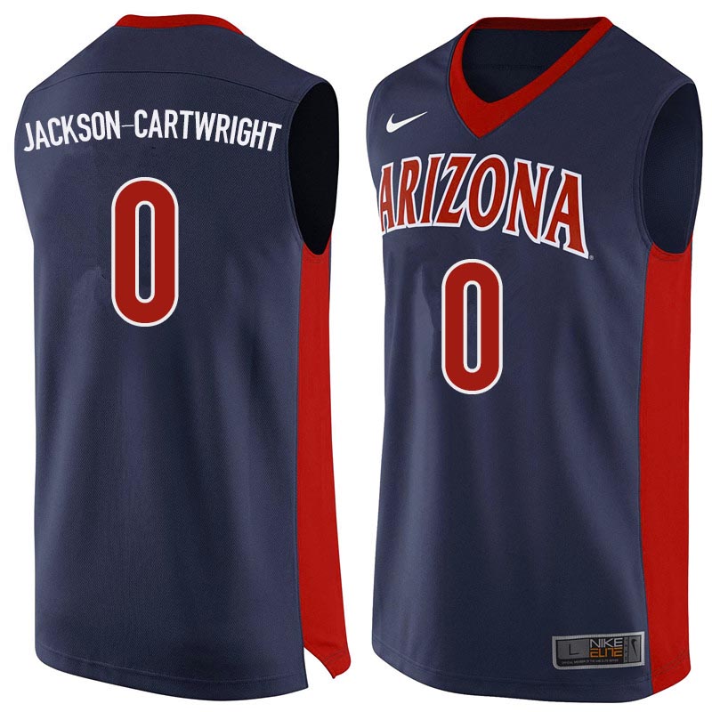 Men Arizona Wildcats #0 Parker Jackson-Cartwright College Basketball Jerseys Sale-Navy